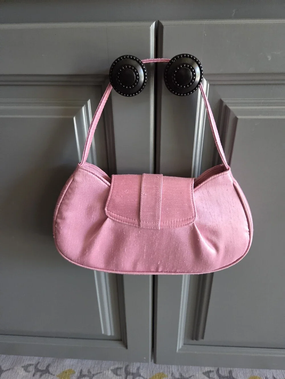 LA REGALE PINK /SILVER PURSE